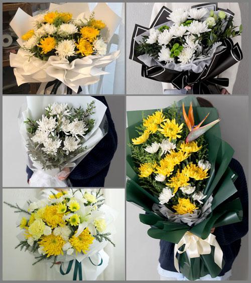江苏泰州泰兴市虹桥镇唐港村白事花束代送